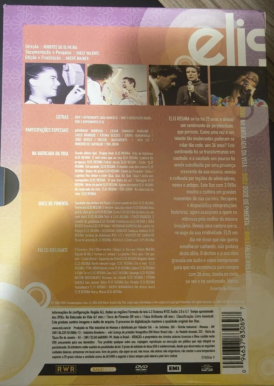 Elis Regina - Box 3 DVDs - Coleção Completa e Testada - Foto 2