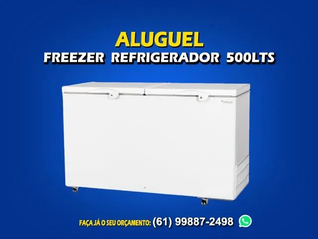 Locação freezer dupla ação de 500lts