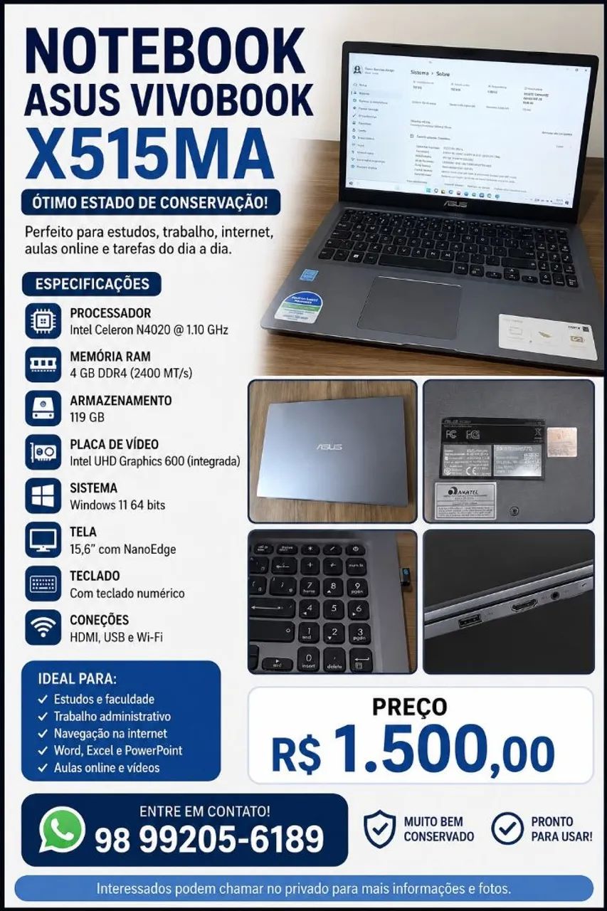 Notbook Asus 