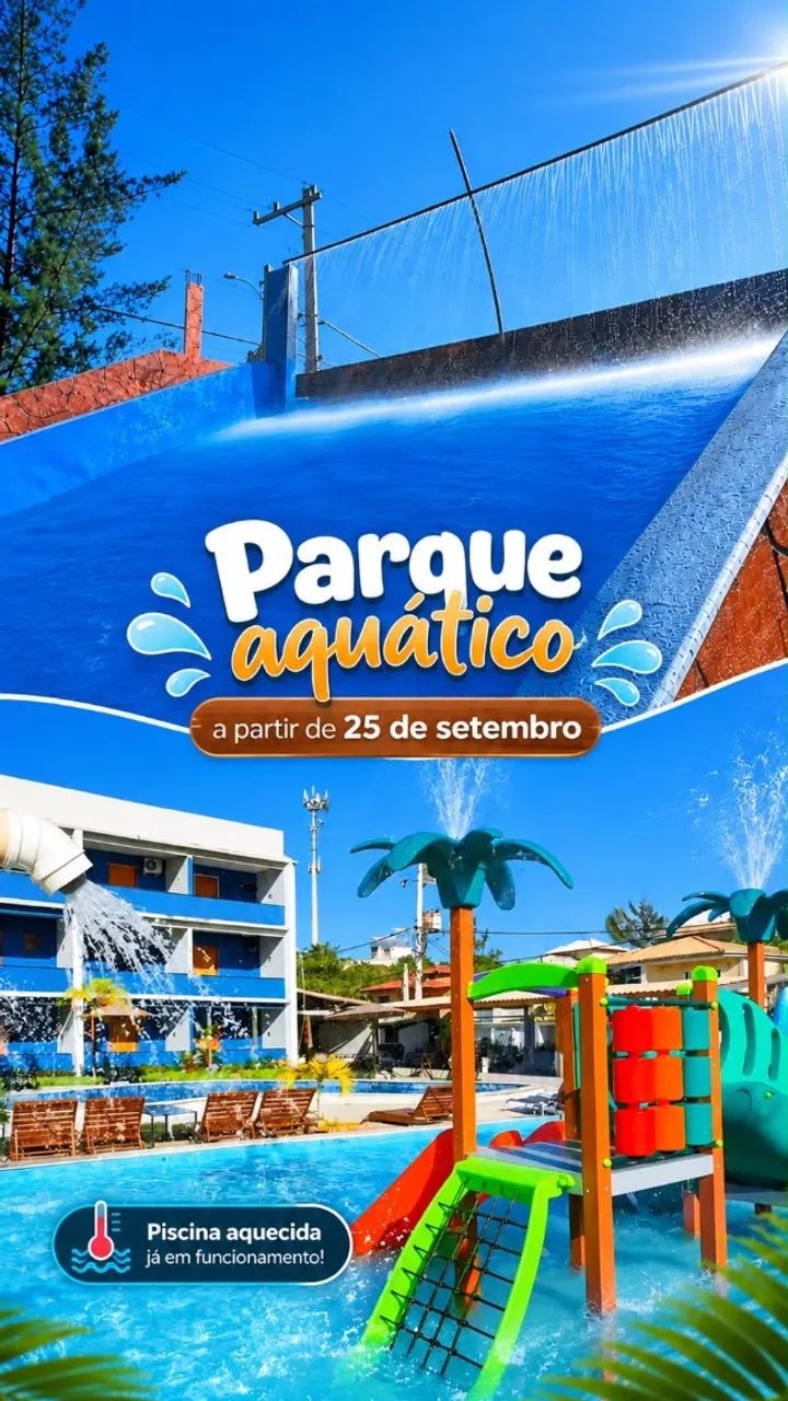 Hotel com parque aquático 