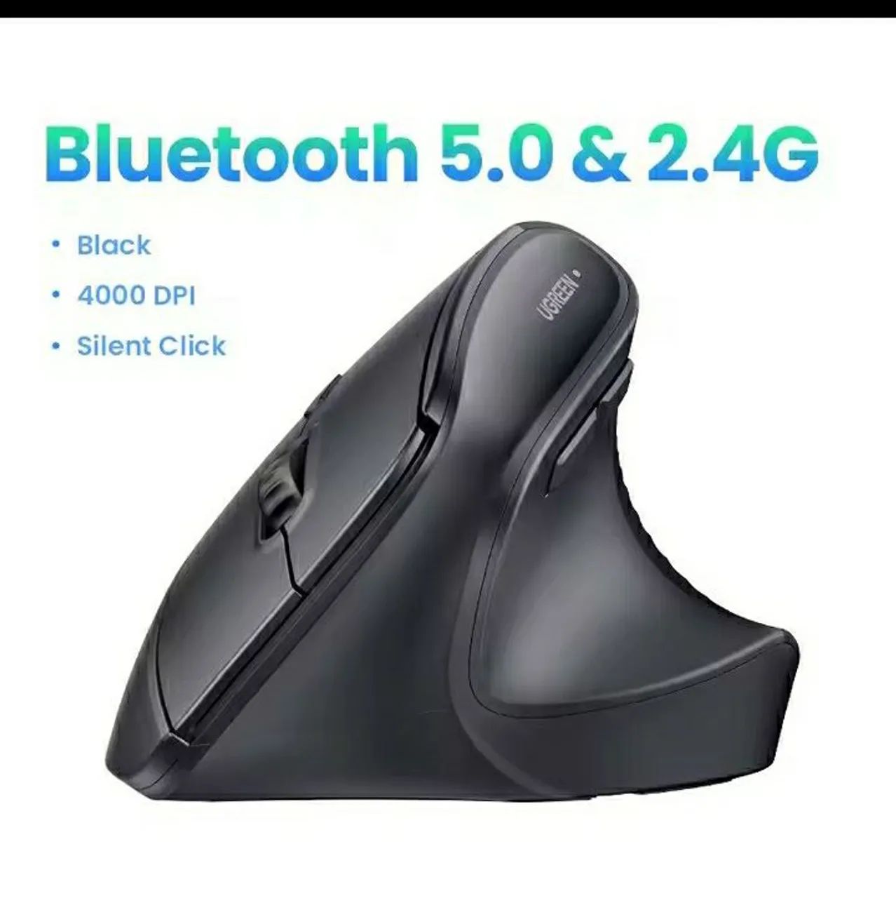 Mouse Ugreen ergonômico vertical sem fio e Bluetooth (novo) - Foto 2
