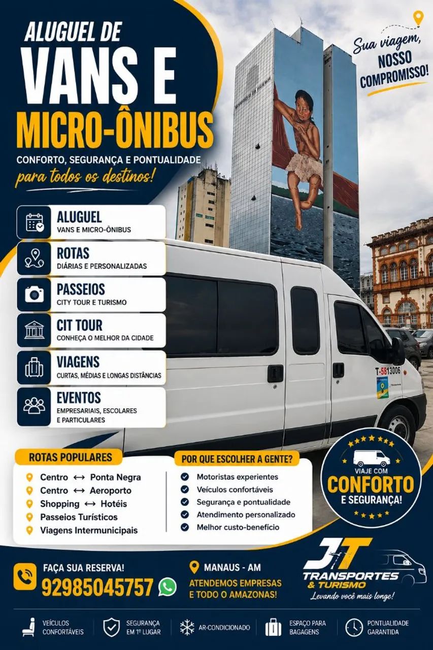 Aluguel de van e microônibus 