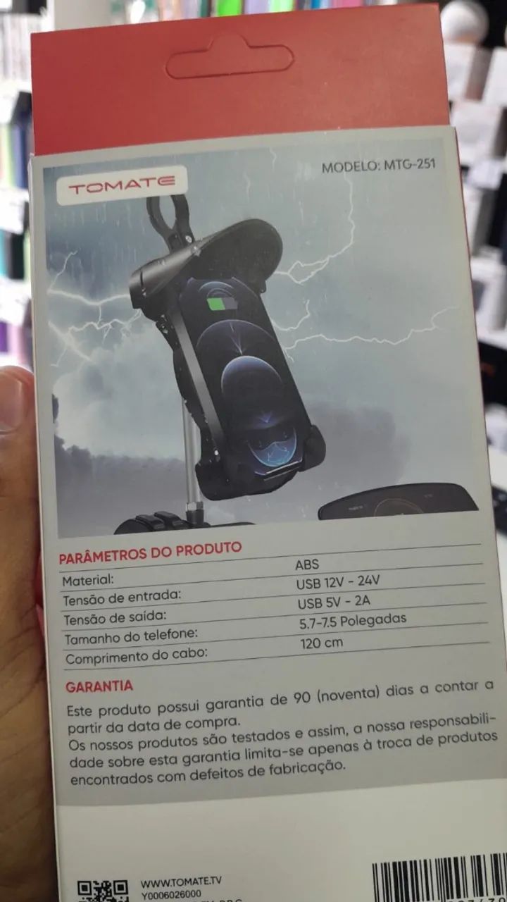 Suporte de Celular para Moto Tomate MTG-251 - Foto 2