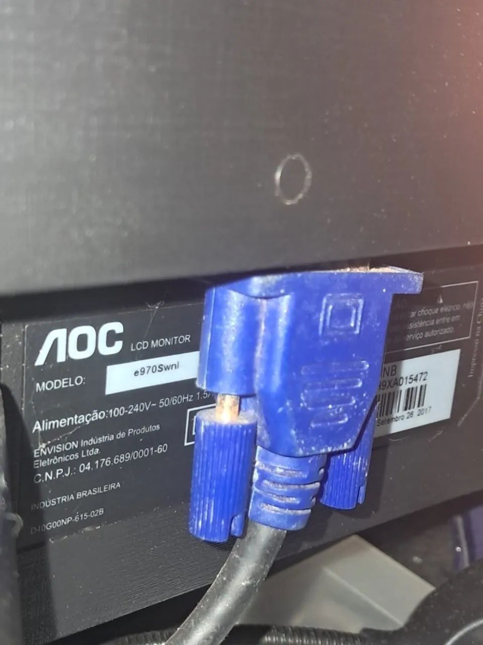 Monitor AOC 18,5 pol ,usado - Foto 2