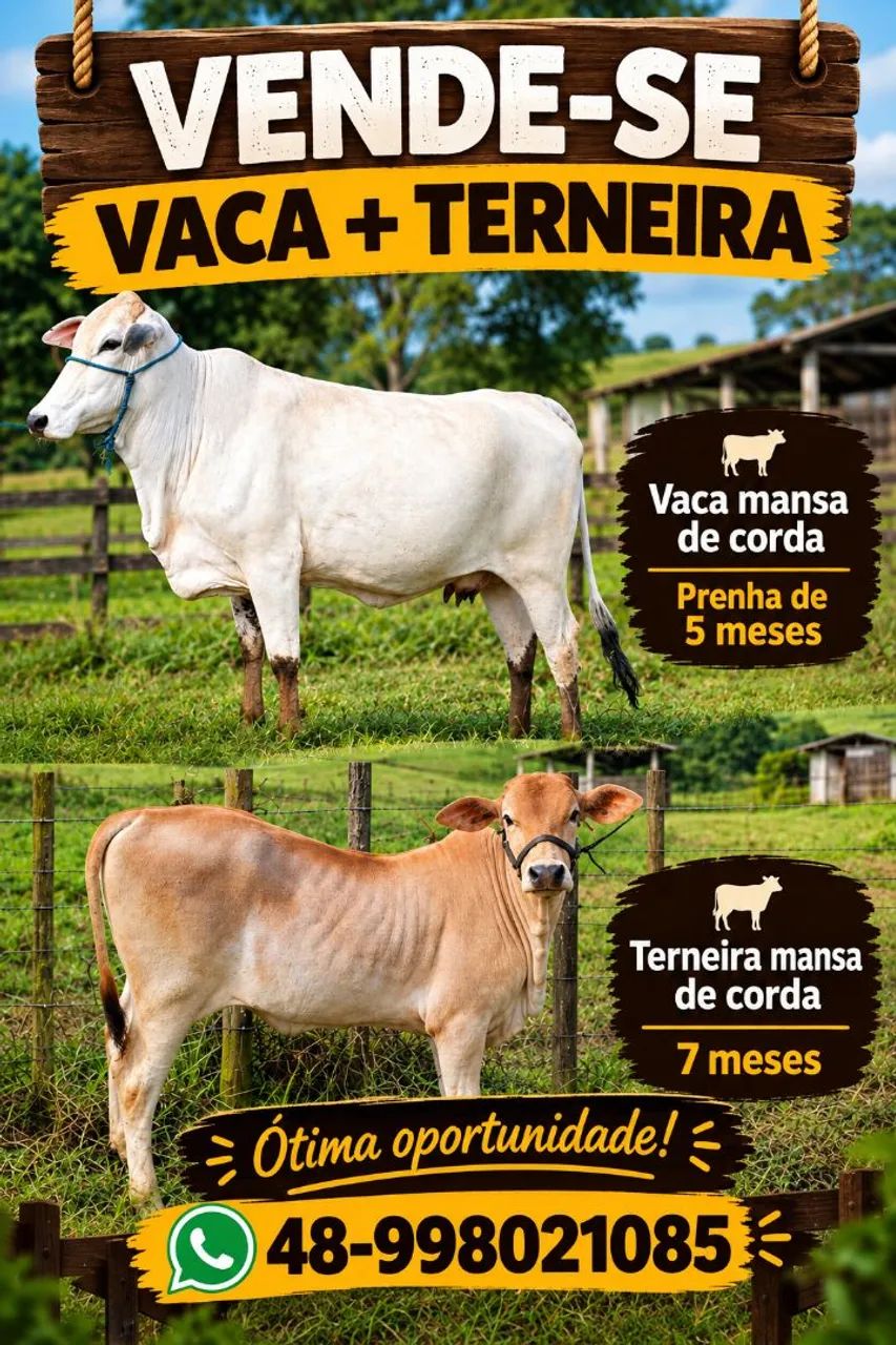 Vaca é terneira 