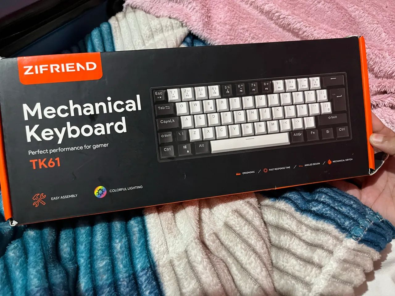 TECLADO MECÂNICO zifriend tk61 - Periféricos e Acessórios de