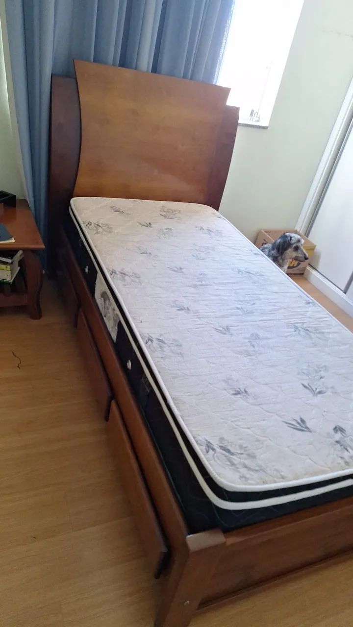 Cama solteiro com colchão  - Foto 4