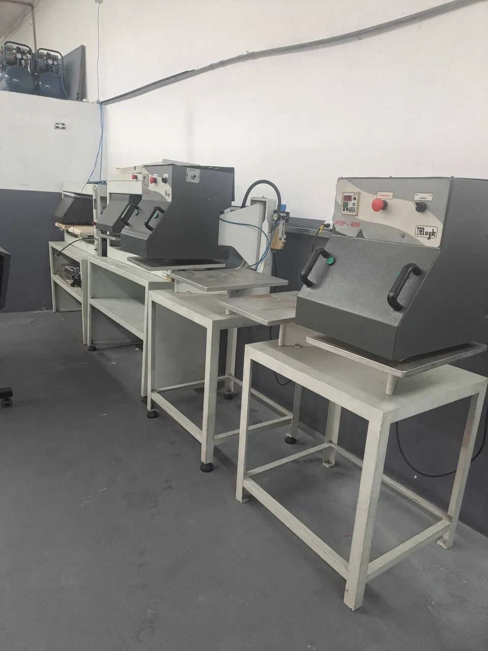 Prensa para estampar pneumatica mogk PTP400 e PTA4000