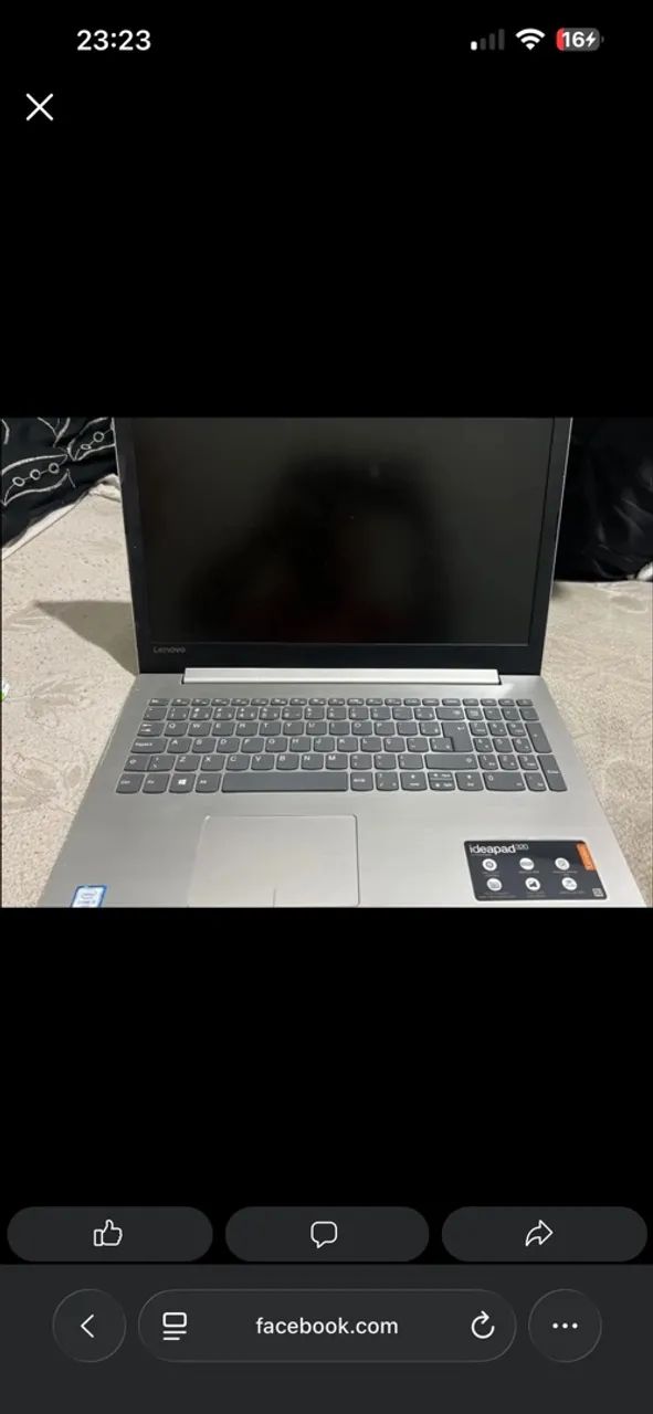 Notebook Lenovo ideapad 320 prata 