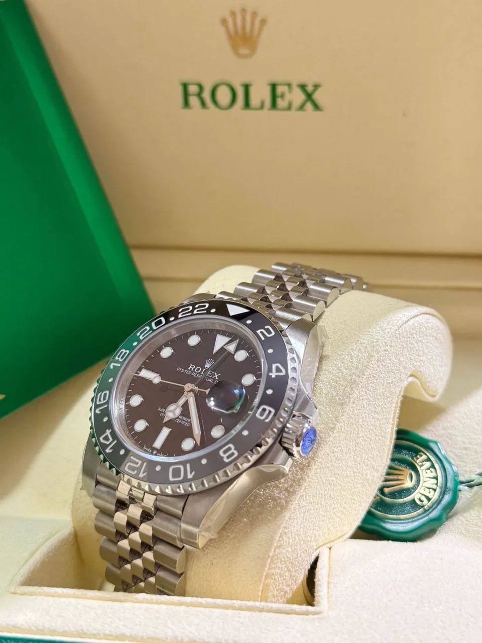 Super clone ETA 3285 ROLEX GMT MASTER II BRUCE WAYNE - Foto 4