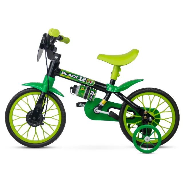 Bicicleta Aro 12 Nathor | Black | NOVA - Foto 3