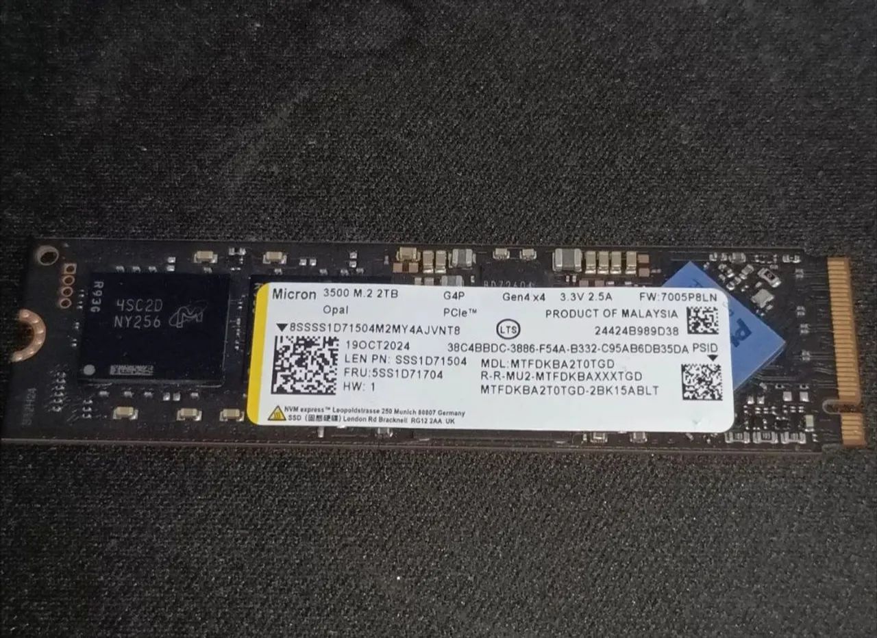 SSD nvme 2tb Micron