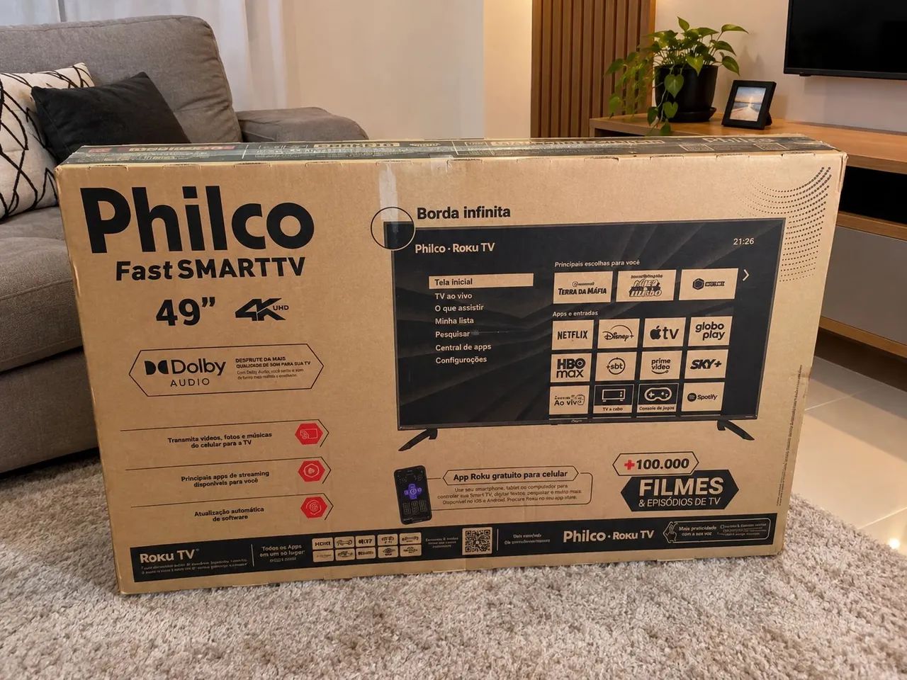 TV PHILCO 49 SMART 4K 