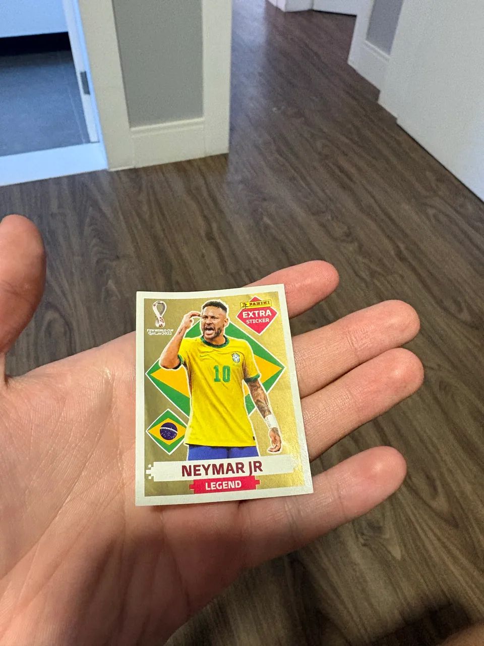 Figurinha Neymar EXTRA Gold