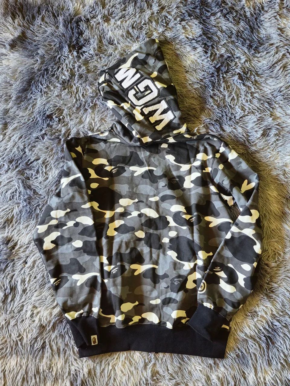 moletom bape camo shark cinza - Foto 2
