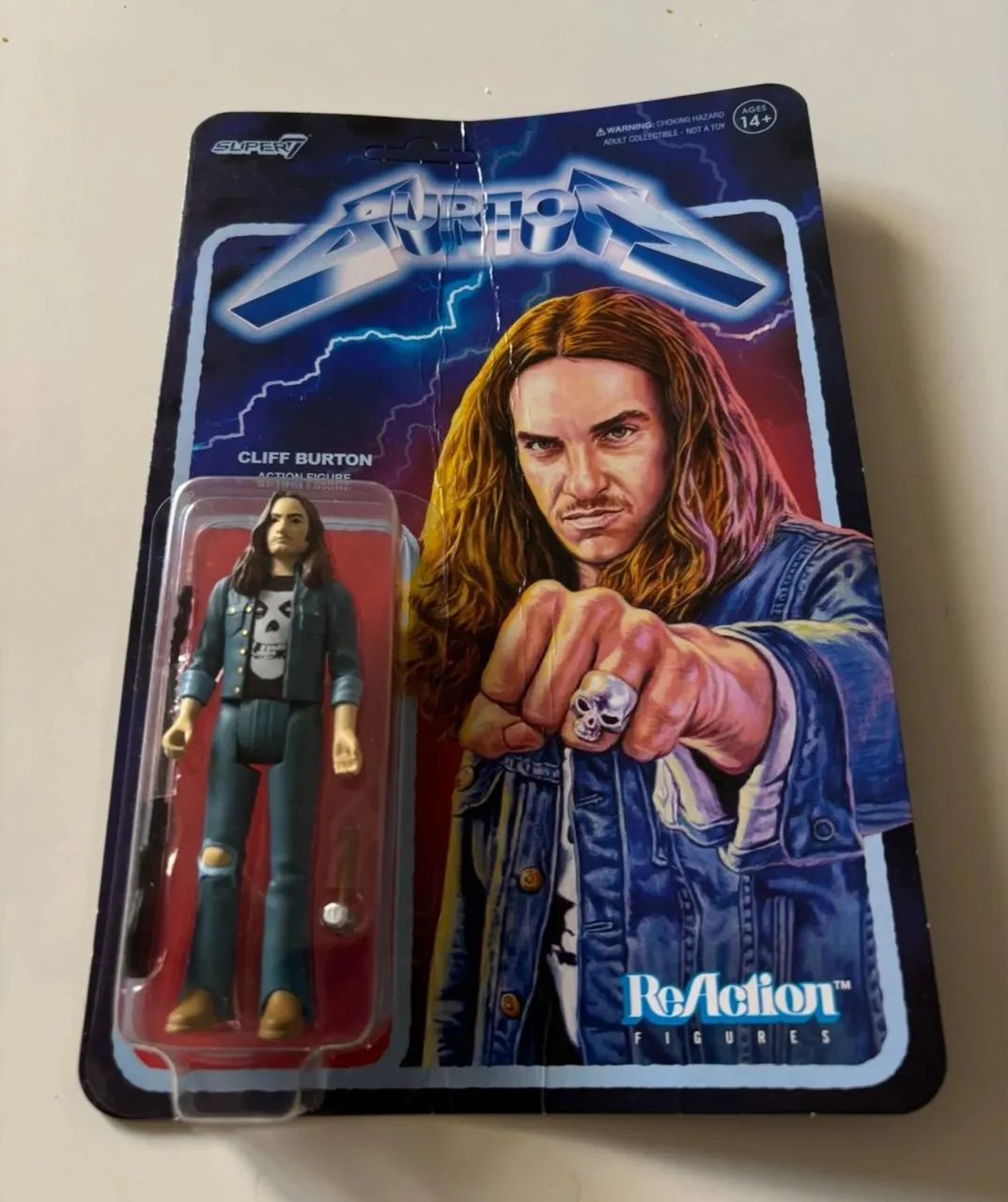 +m+ boneco cliff burton 9,5cm metallica - importado lacrado