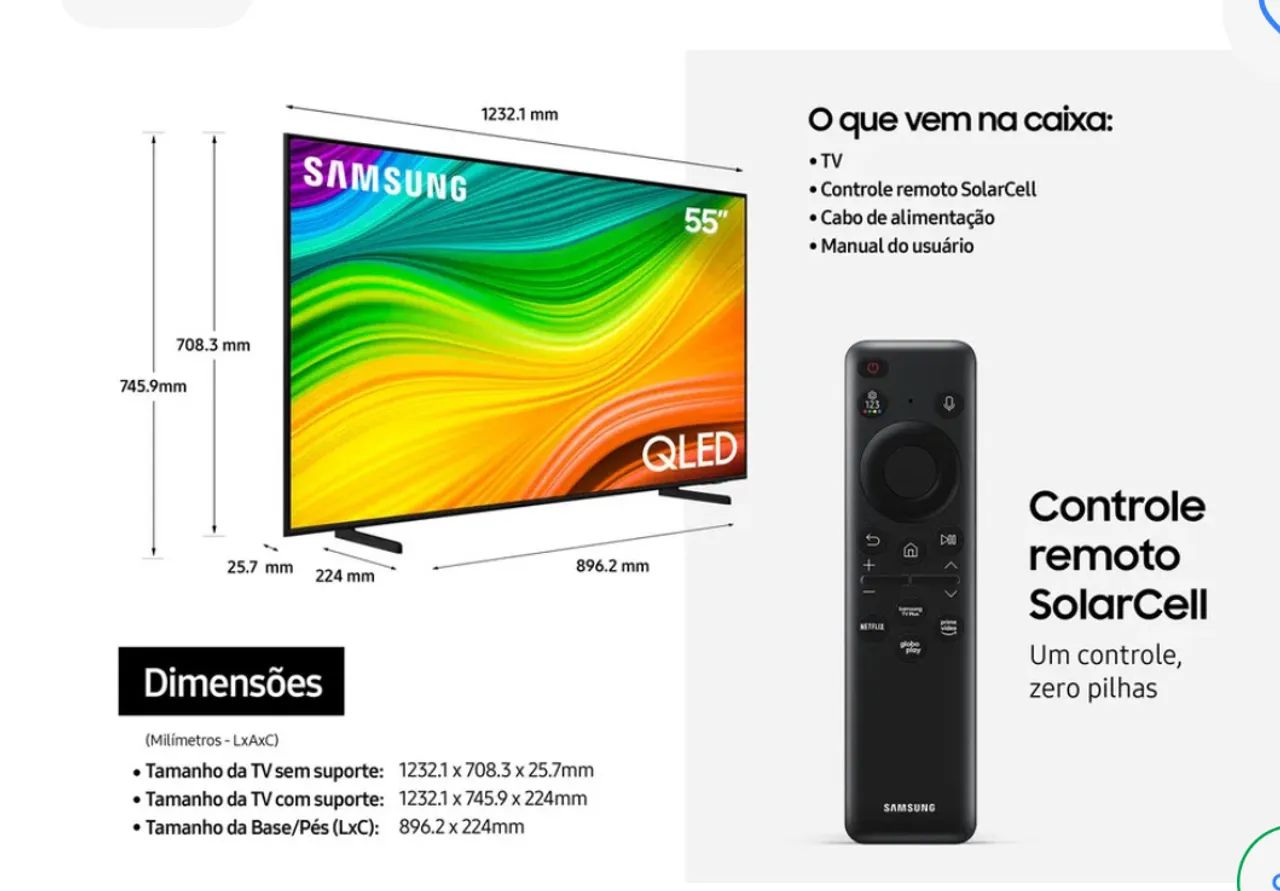 TV SMART SAMSUNG QLED 55? 4K