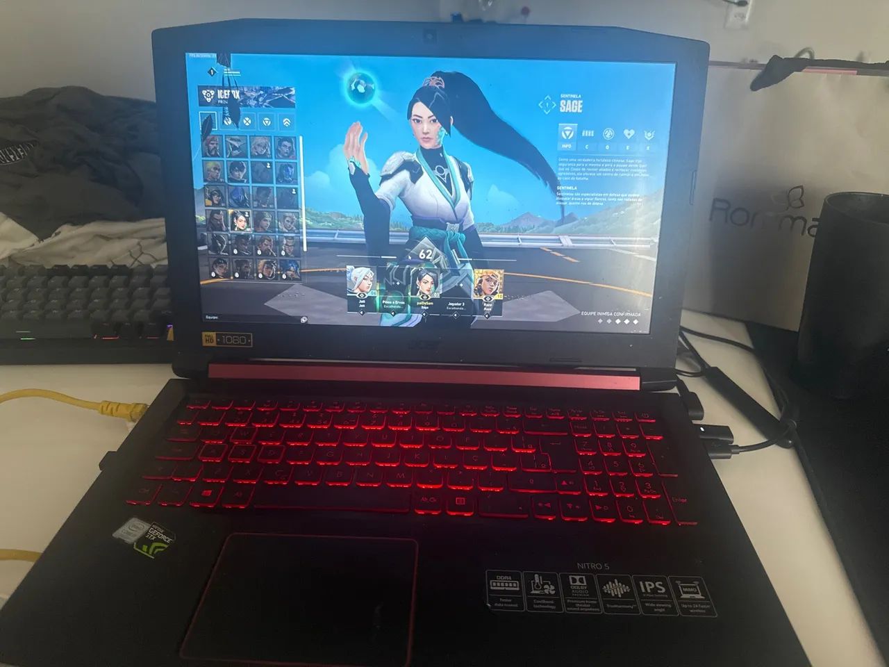 Acer nitro 5 i7 1050ti