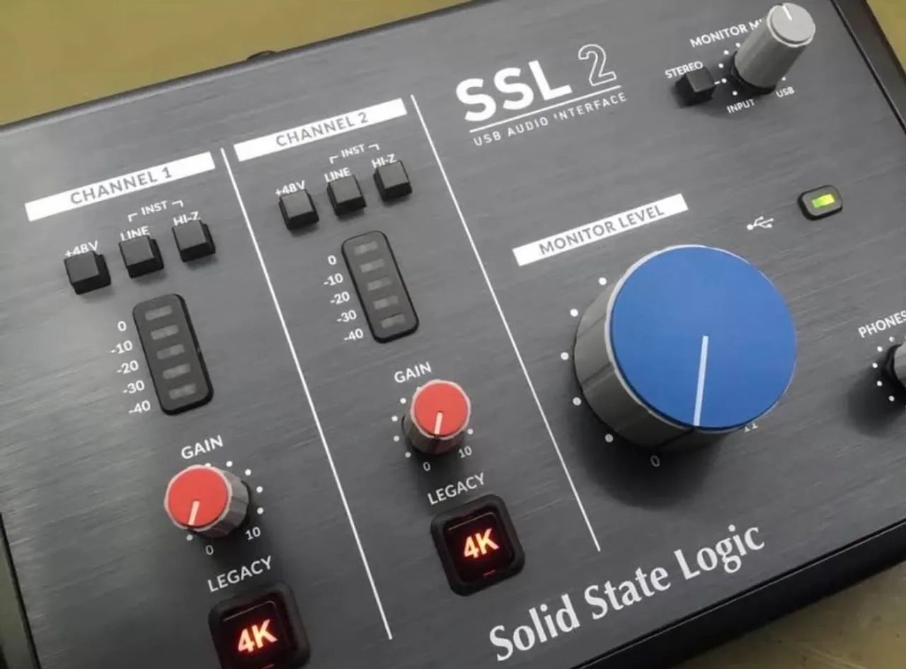 ? Interface de Áudio SSL 2 Solid State Logic - Estado de Nova + Caixa | Oportunidade - Foto 2