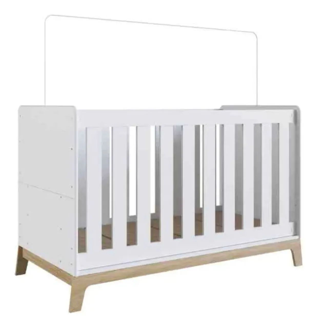Berço 3 em 1 Linha Favo de Mel Branco - 2 Unidades disponíveis 