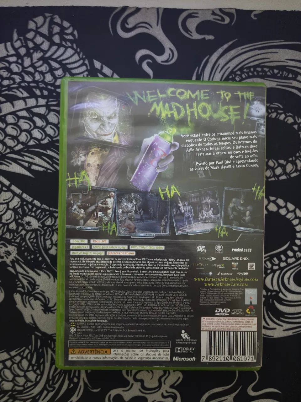 Batman Arkham Asylum Xbox 360 Original