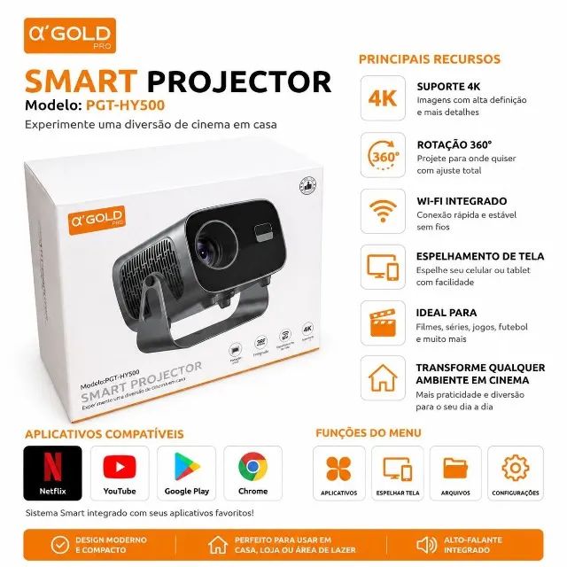 Projetor aplhagold original hy500  - Foto 2