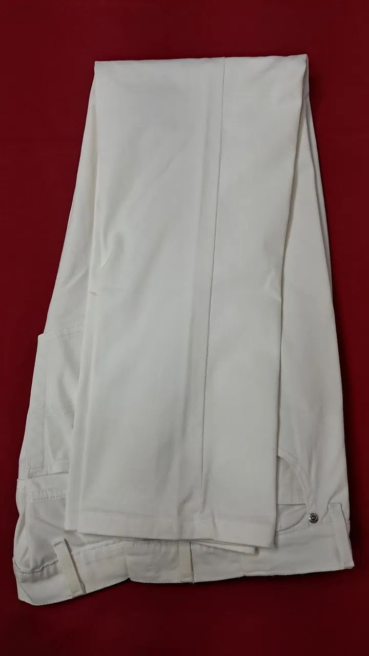 Calça Branca Masculina 46 com elastano! Zaia's - Foto 2