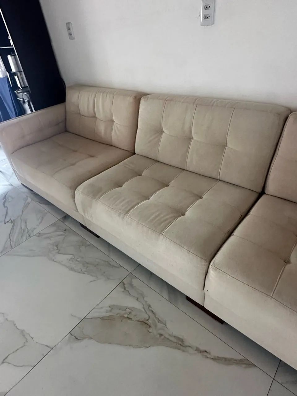 Sofá de linho 6 lugares - Foto 3