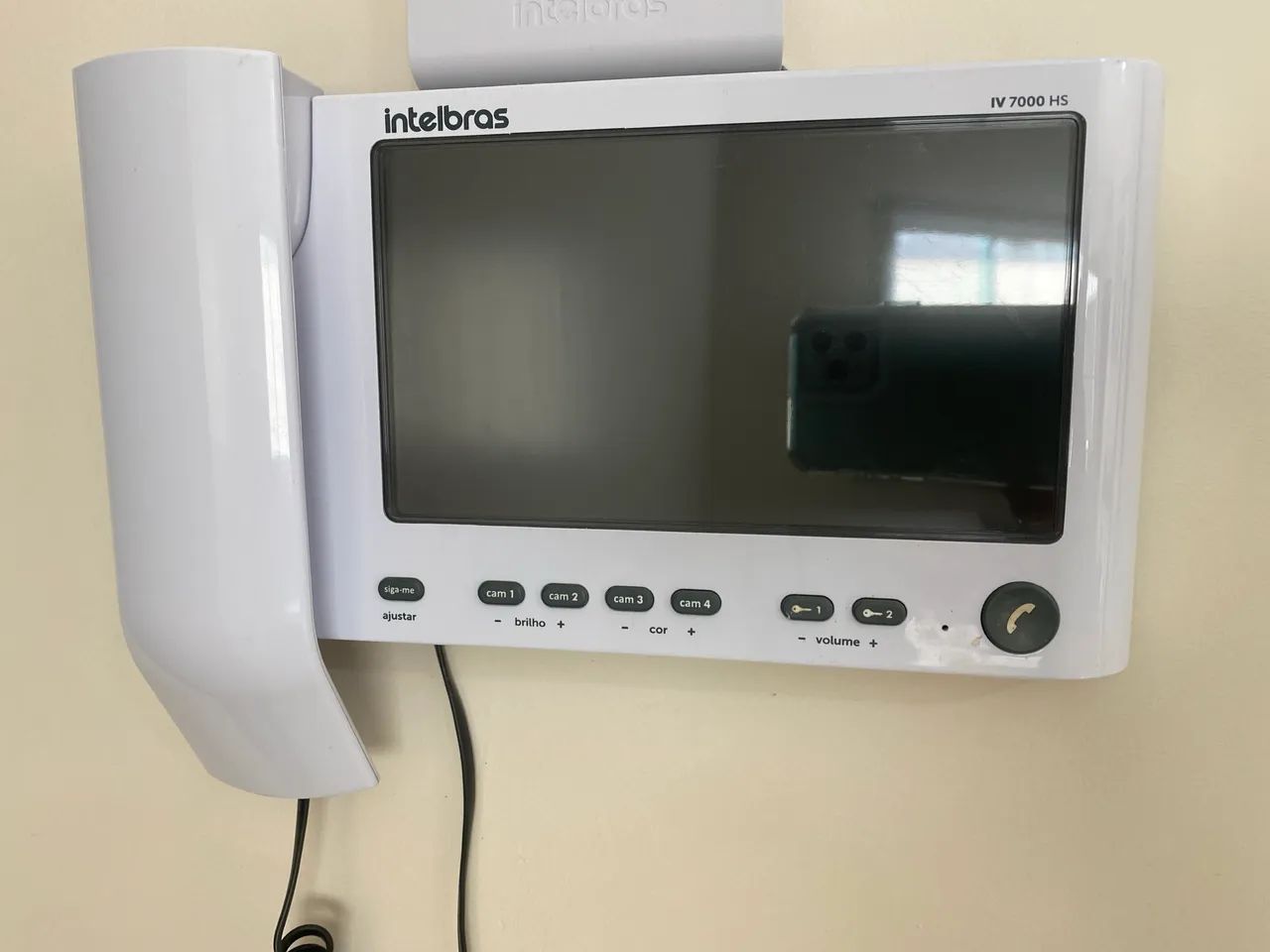 Monitor intelbras iv 7000 hs interfone unidade interna