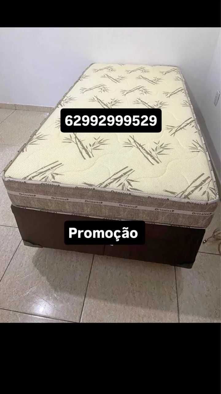 Cama box mais colchão D33 solteiro 