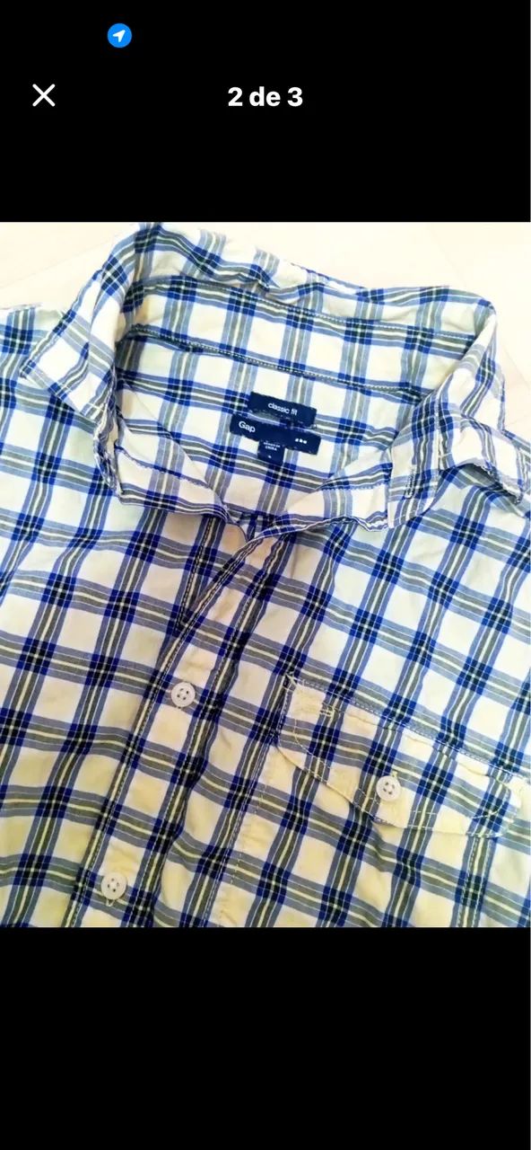 Camisa xadrez da marca Gap original  - Foto 4