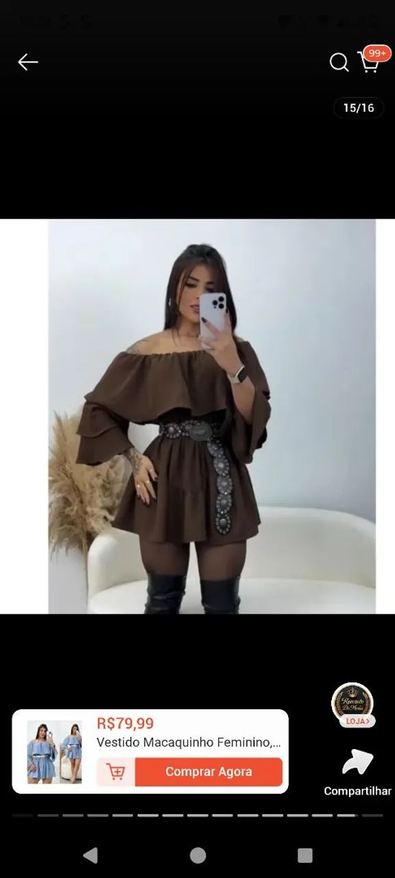 Macacão vestido