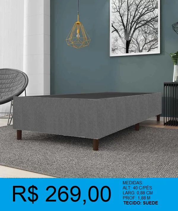 Base box solteiro reforçada - garanta já a sua temos a pronta entrega  - Foto 3