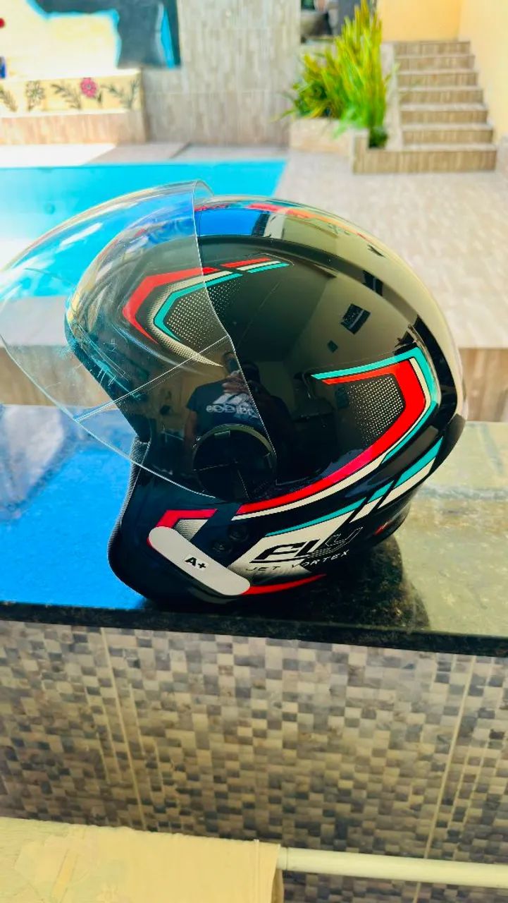 Capacete EBF Jet Vortex A+ - Excelente estado