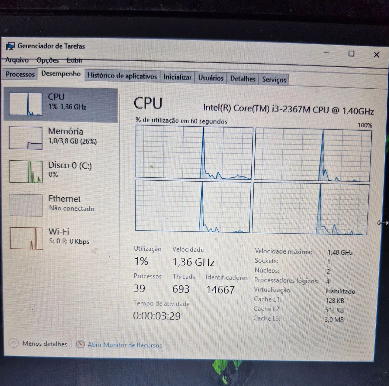 Notebook Acer I3, 4gb, HD 500gb.W 10 - Foto 4