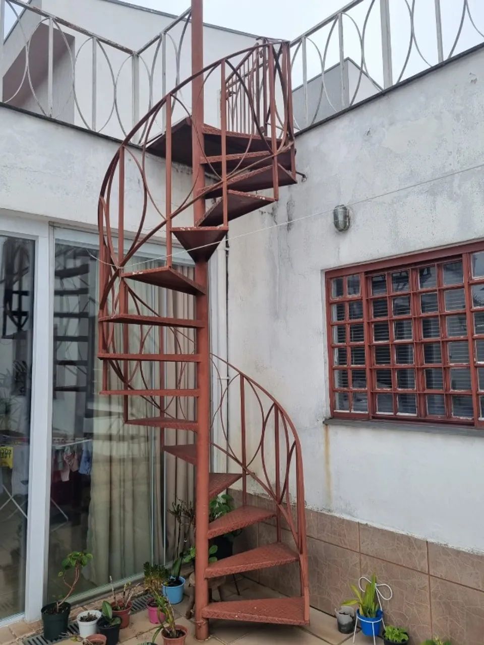 Escada Caracol Ferro 