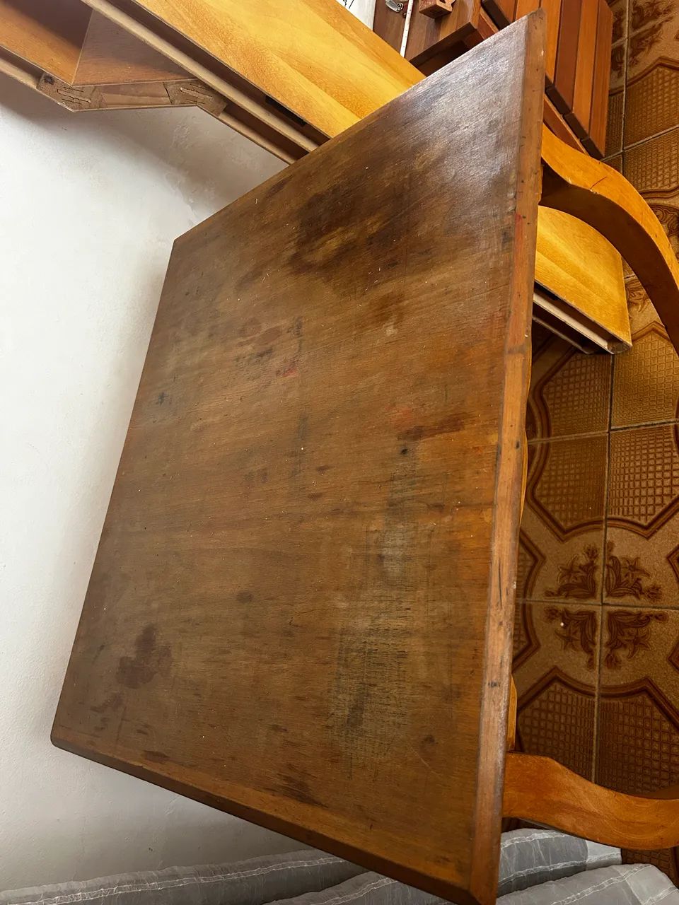 Mesa de jogo giratória madeira maciça  - Foto 3