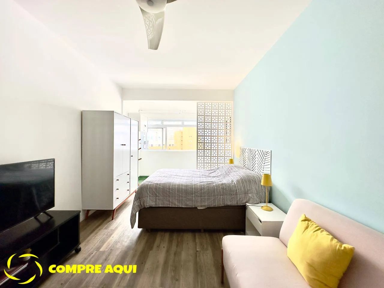 Consolação | Studio | mobiliado | Varanda | 35 m² | Fundos. - Foto 4