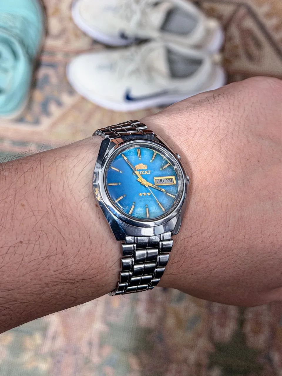 Orient 3 estrelas automático vintage 