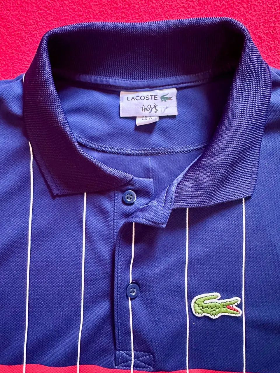 Polo Lacoste RD  Azul Marinho - Foto 4