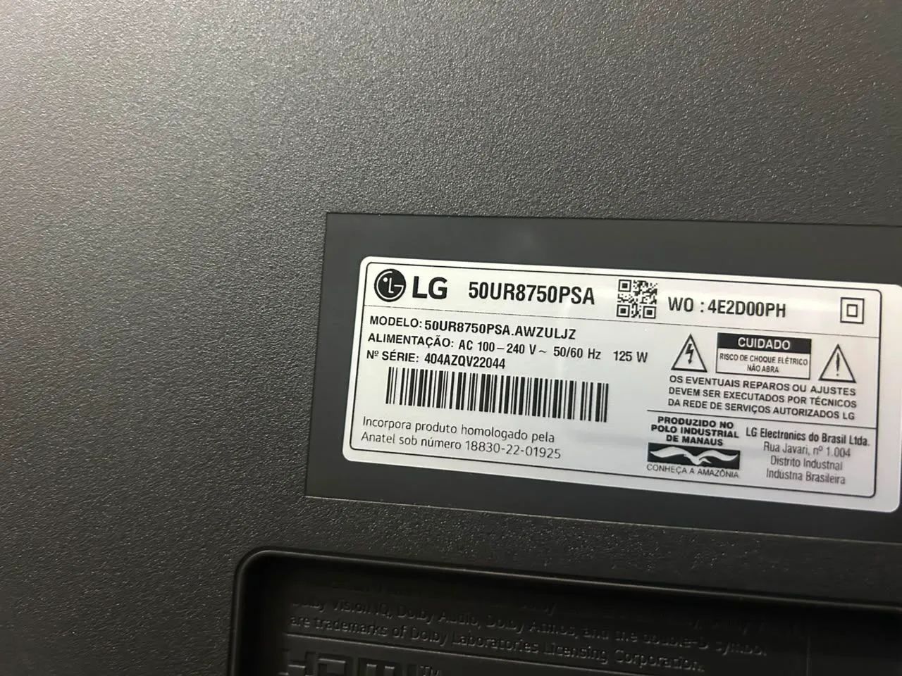 Tv LG 50 polegadas tela quebrada  - Foto 2