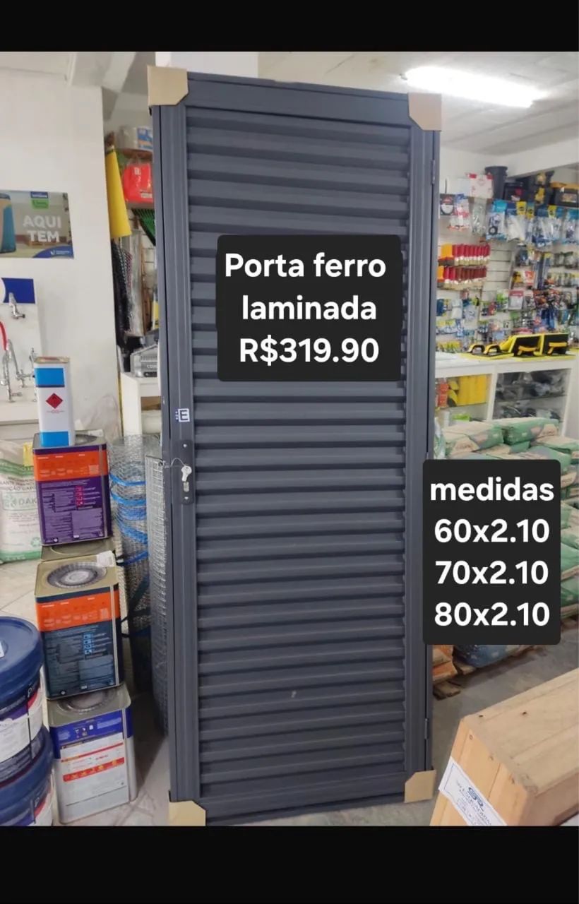 Porta ferro 0,80x2,10 - Foto 2