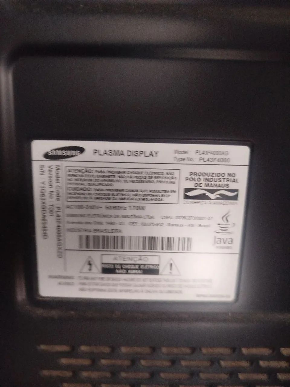 Tv plasma Samsung 43 polegadas ótimo estado  - Foto 2
