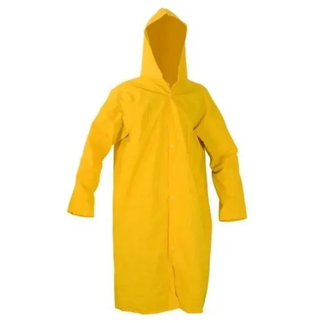 CAPA DE CHUVA DE PVC FORRADA - AMARELA