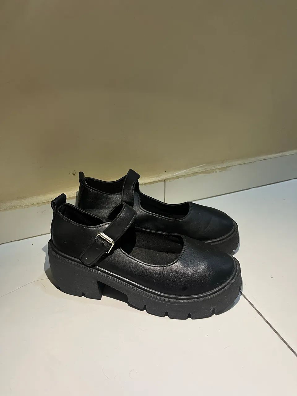 Sapato Feminino Estilo Coreano Cute com Fivela - Foto 5