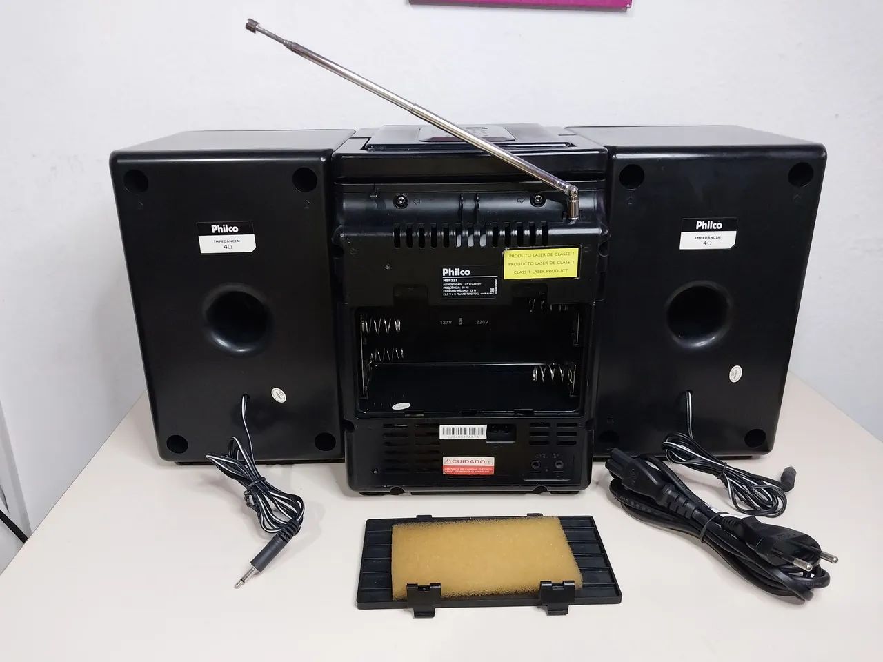 Som Retrô Perfeito: Micro System Philco MSP211 - CD, USB e Toca-Fitas 100% Funcional! - Foto 5