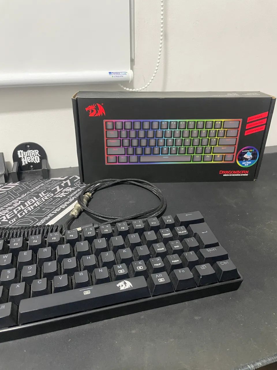Teclado Mecânico Redragon Dragonborn + Acessórios