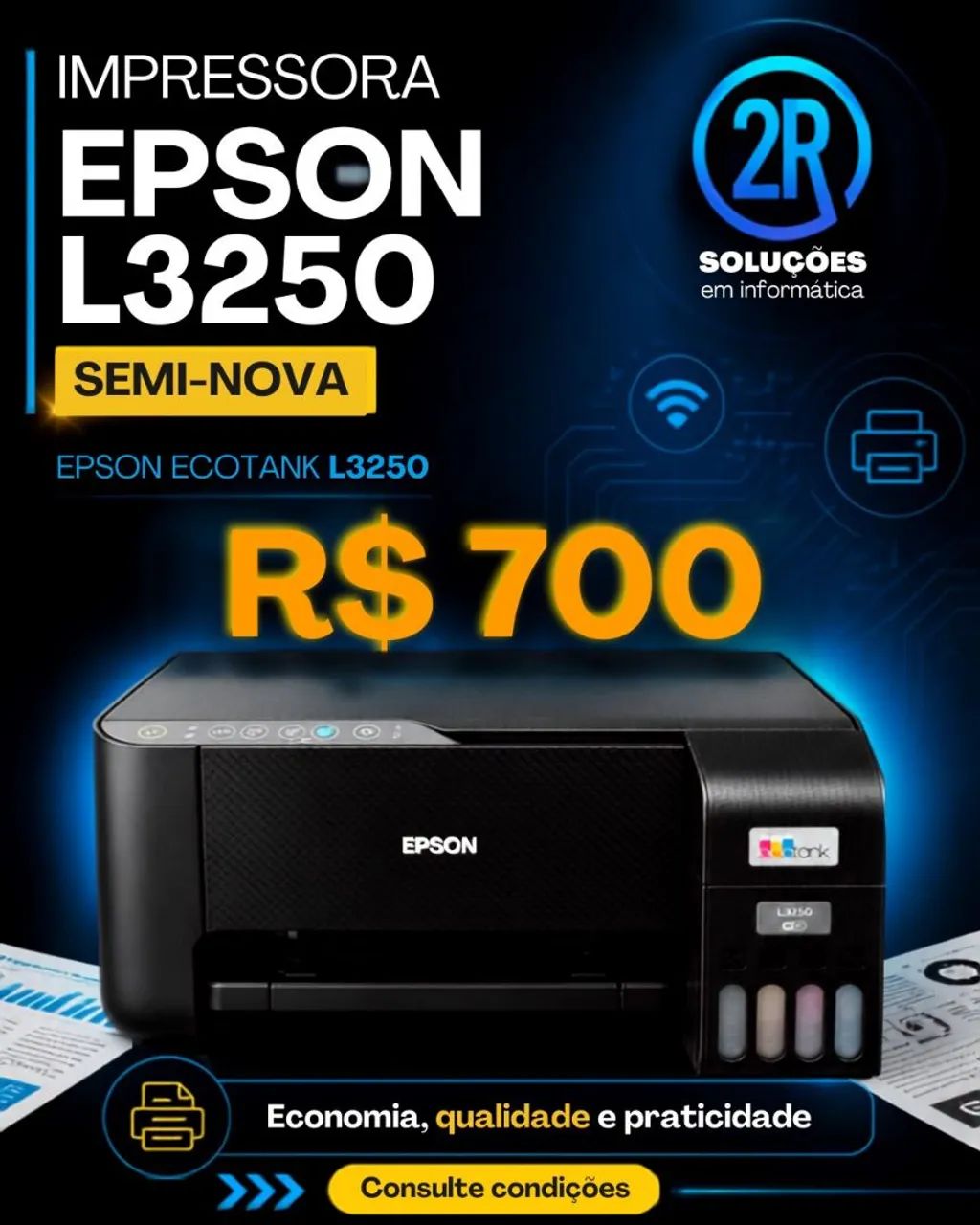 Impressora L3250 semi-nova