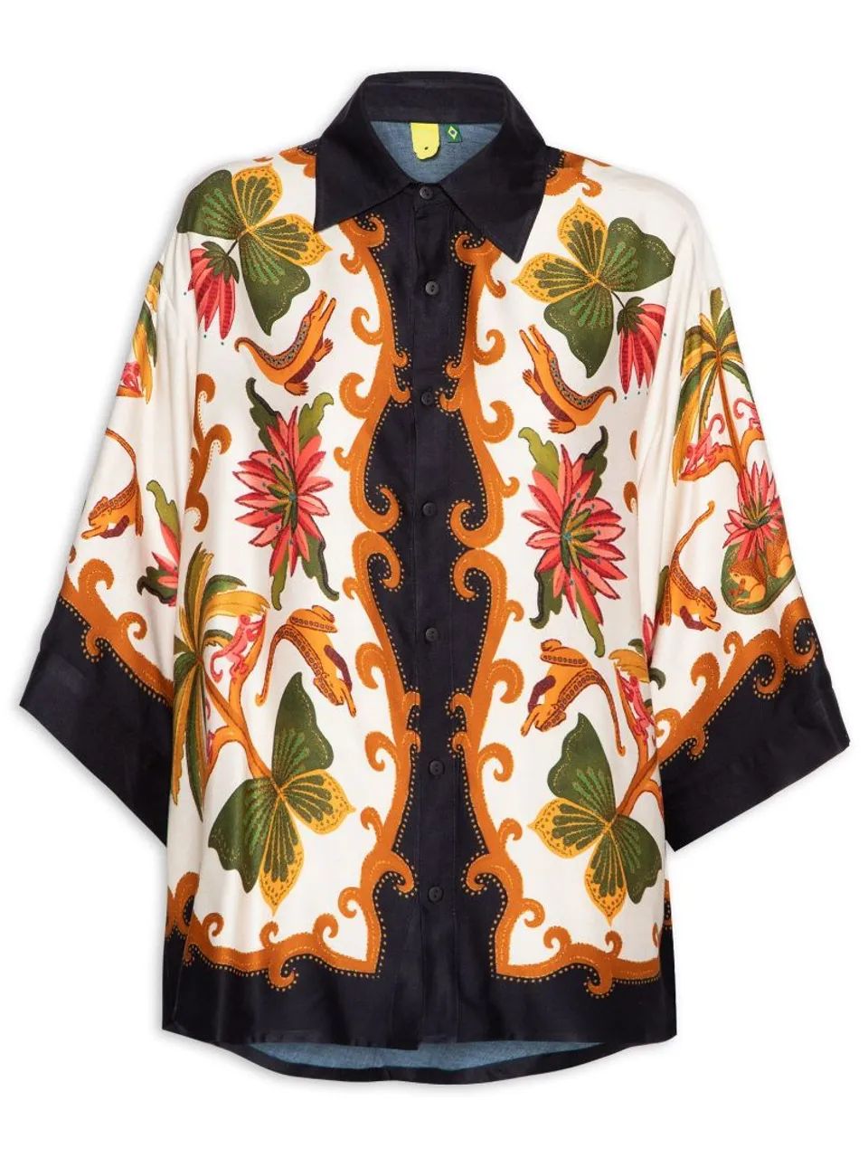 Camisa Farm Lenco Amazonia Chic - G - Foto 3