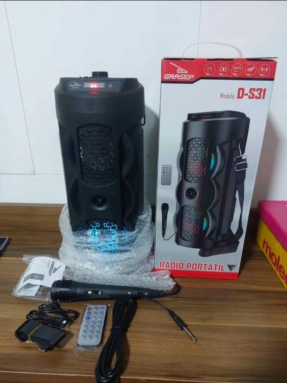 Caixa de som Bluetooth Grasep D-S31